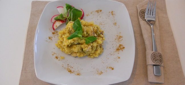 Quinoa e fagiolini al profumo di mare