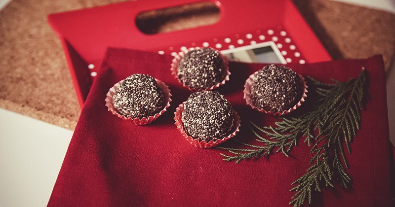 Palline dolci con maca e semi di chia